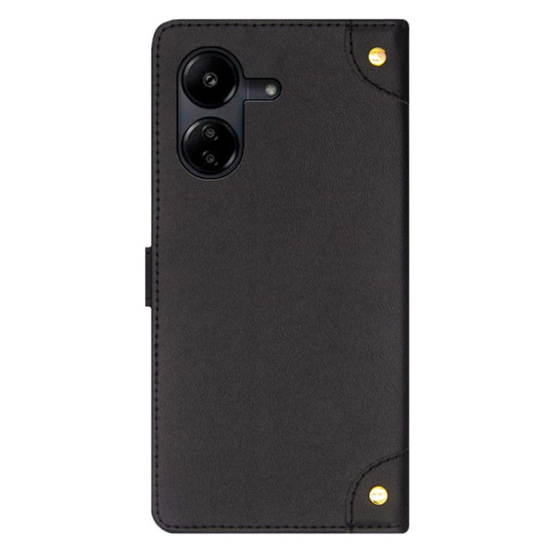 Flip Cover Poco C65 Idewei Dekorative Nitter