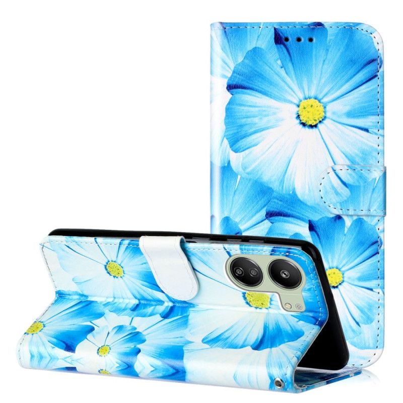 Flip Cover Poco C65 Orkideer