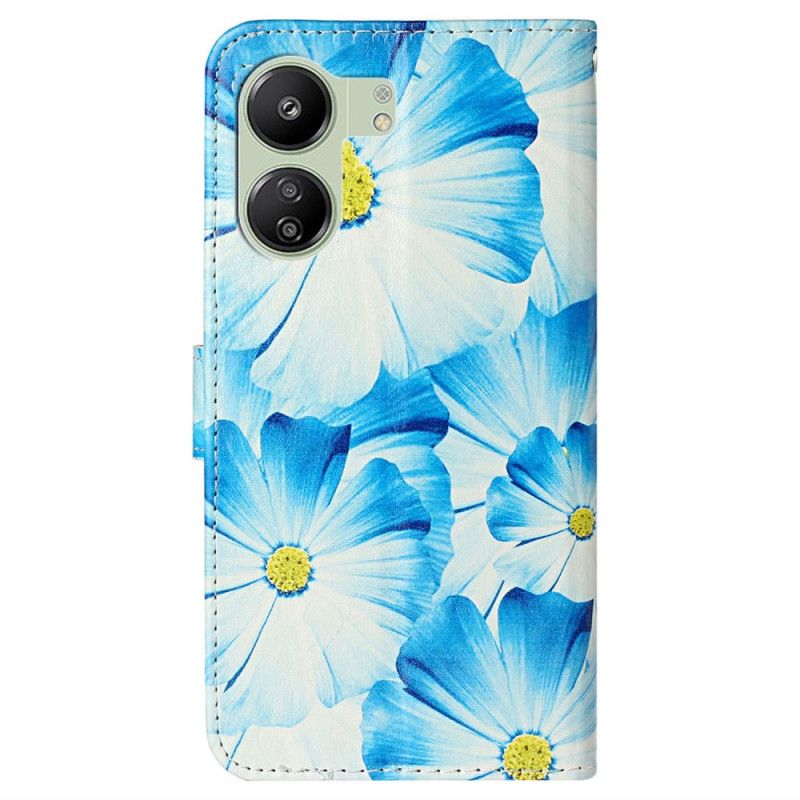 Flip Cover Poco C65 Orkideer