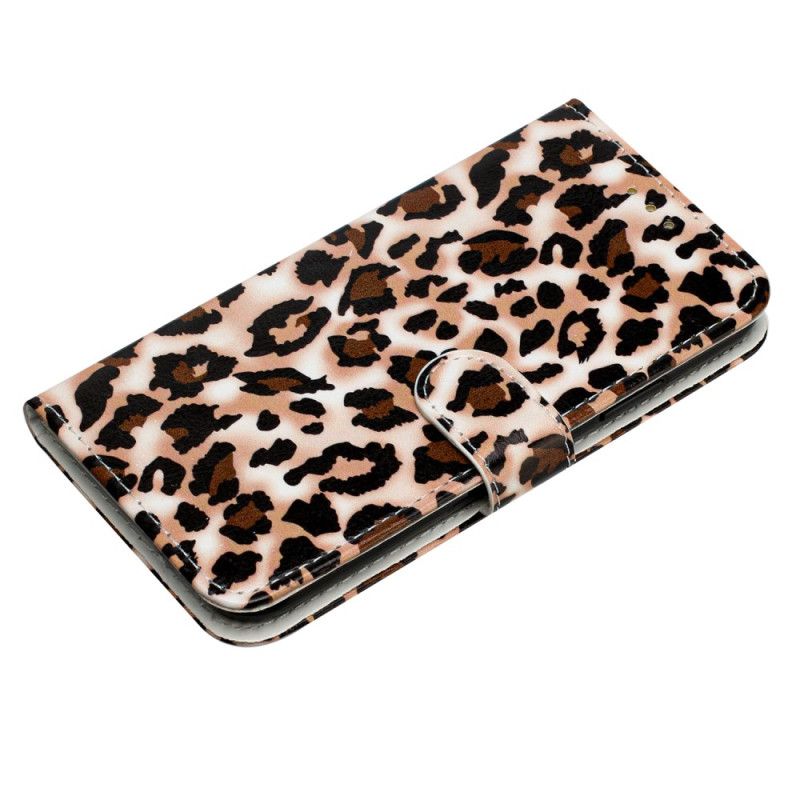 Flip Cover Poco C65 Strappy Med Leopardtryk