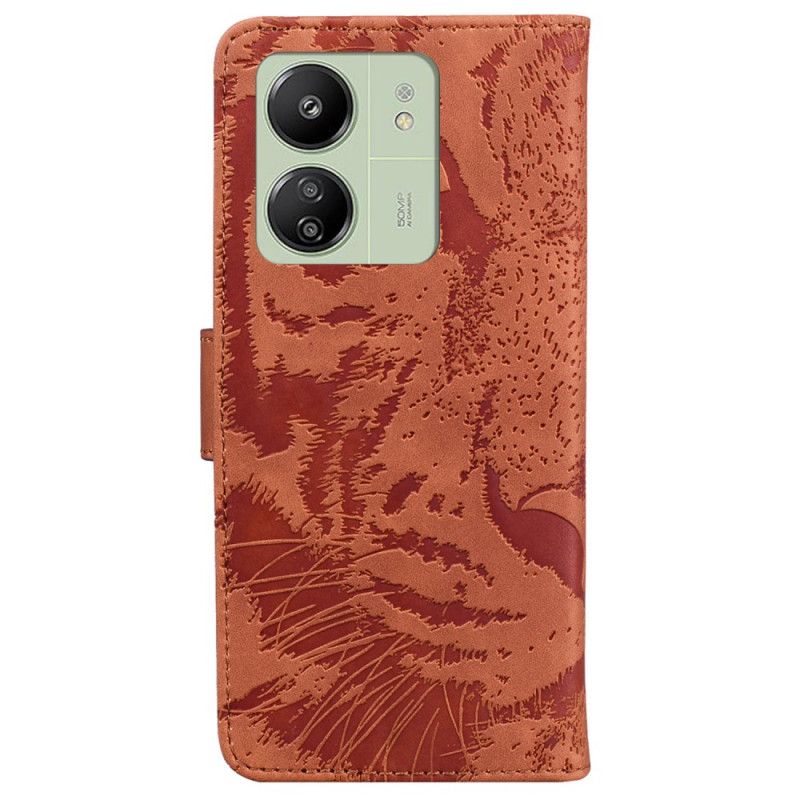 Flip Cover Poco C65 Tiger Footprint