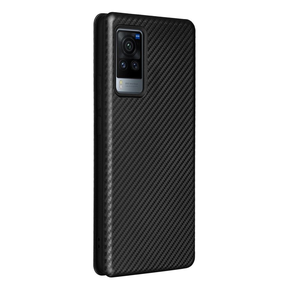 Flip Cover Vivo X60 Pro Carbon Fiber Læder