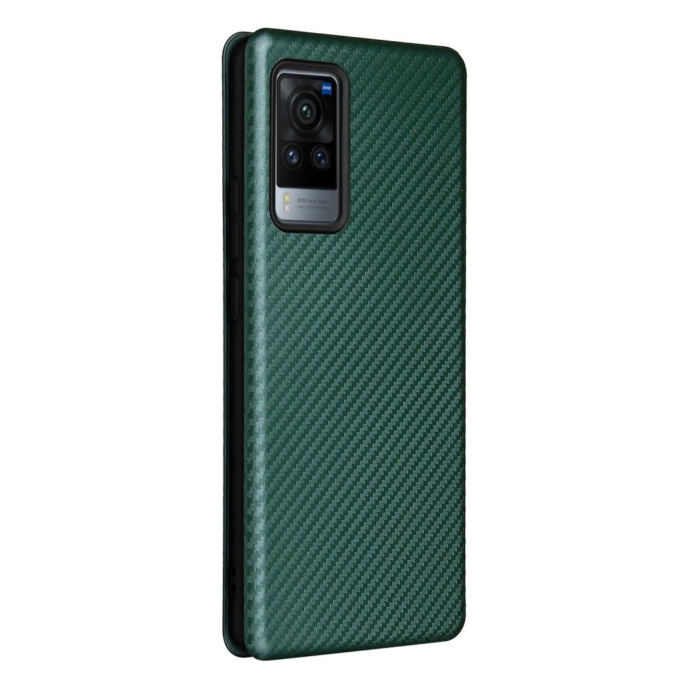 Flip Cover Vivo X60 Pro Carbon Fiber Læder