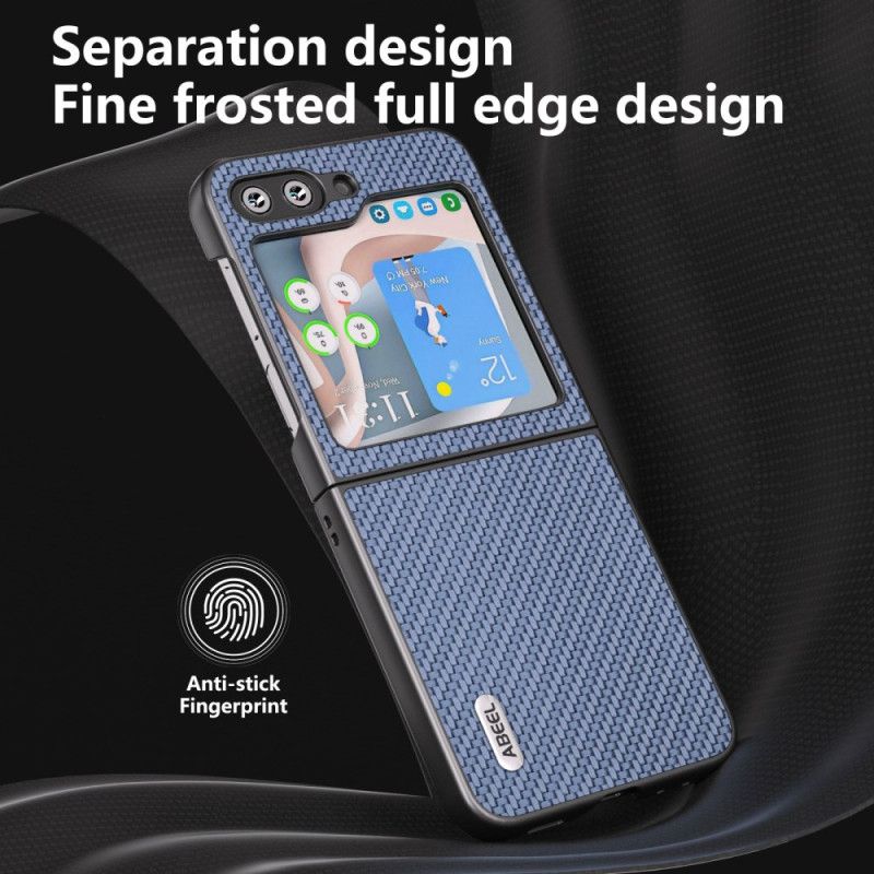 Cover Samsung Galaxy Z Flip 6 Telefon Etui Abeel Carbon Fiber Design