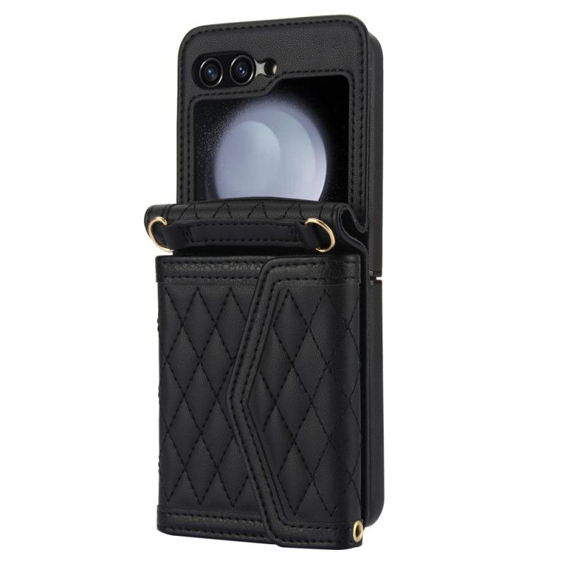 Cover Til Samsung Galaxy Z Flip 6 Crossbody Og Lanyard Kortholder