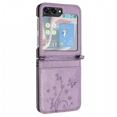 Cover Til Samsung Galaxy Z Flip 6 Sommerfugle Og Blomster