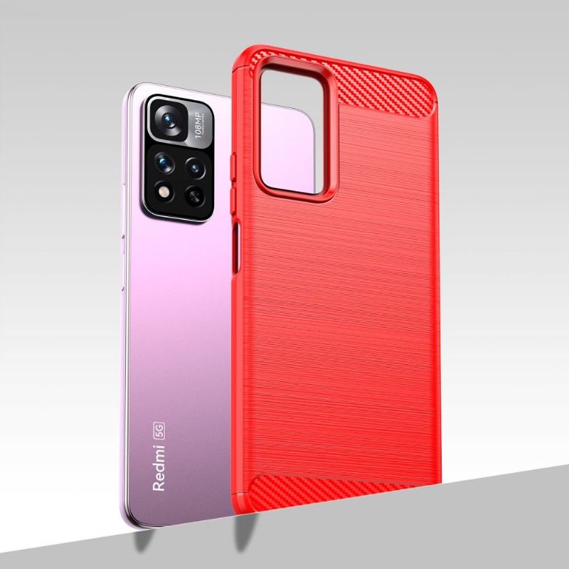 Cover Xiaomi Redmi Note 11 Pro Plus 5G Silikone Børstet Effekt