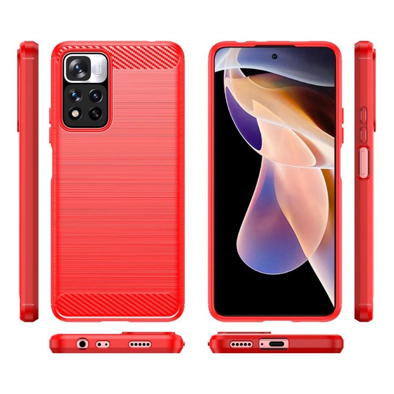 Cover Xiaomi Redmi Note 11 Pro Plus 5G Silikone Børstet Effekt