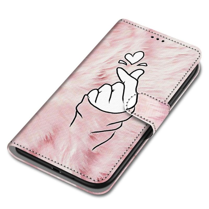 Flip Cover Xiaomi Redmi Note 11 Pro Plus 5G Koreansk Hjerte