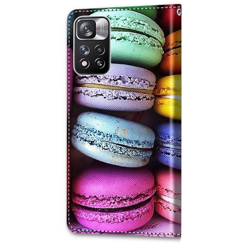 Læder Cover Xiaomi Redmi Note 11 Pro Plus 5G Macarons