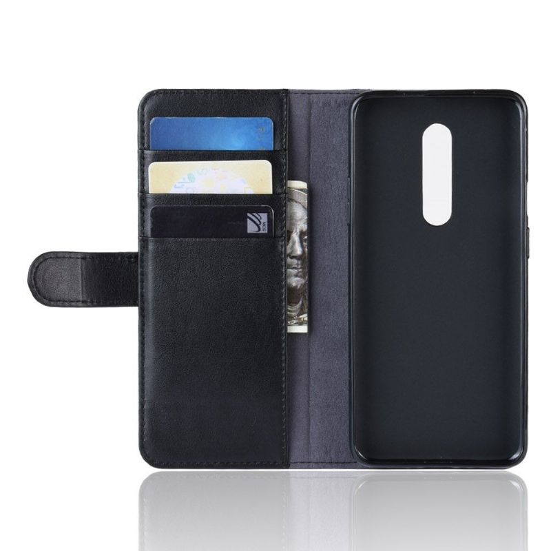 Case OnePlus 7 Pro Original Premium Læder Kortholder - Sort