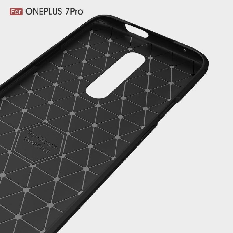 Cover OnePlus 7 Pro Carbon Børstet Gel