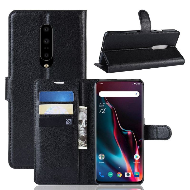 Etui OnePlus 7 Pro Stil Læder Kortholder