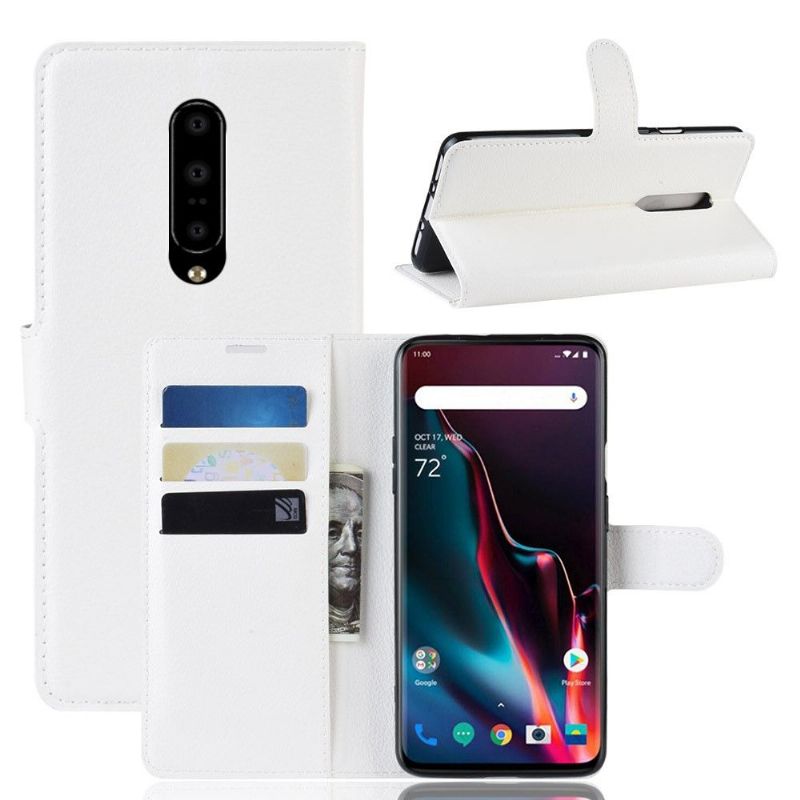 Etui OnePlus 7 Pro Stil Læder Kortholder