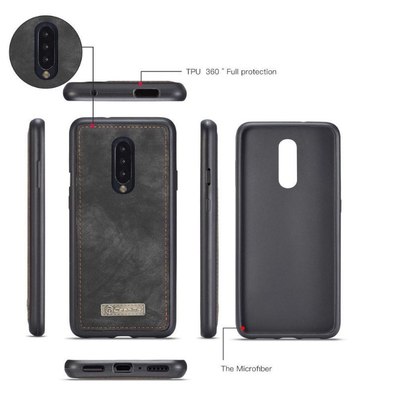 Mobilcover Case OnePlus 7 Pro 2 i 1 Og Magnetisk Skal