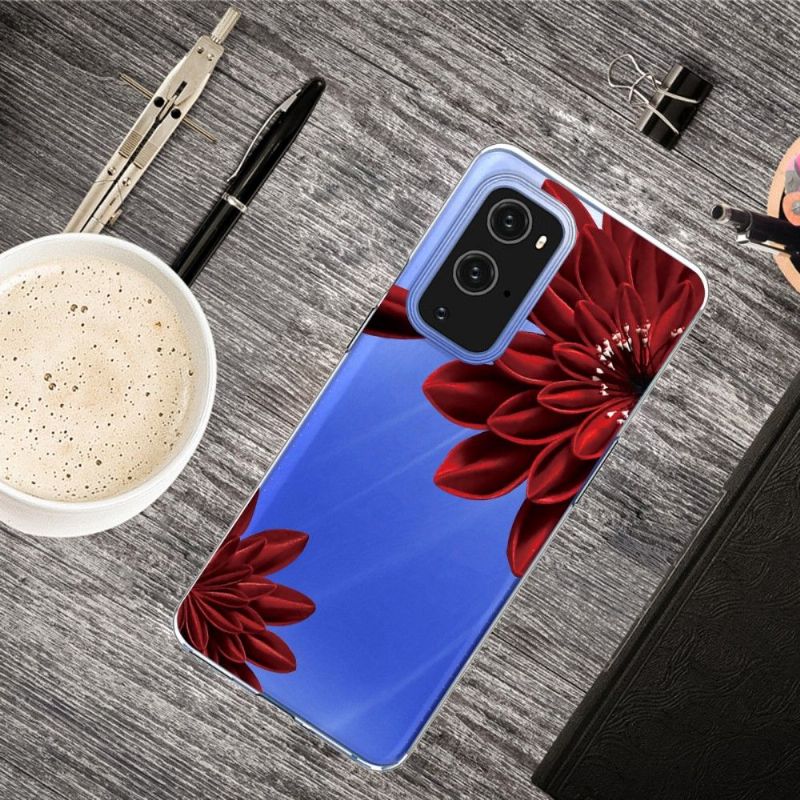 Cover OnePlus 9 Pro Røde Blomster