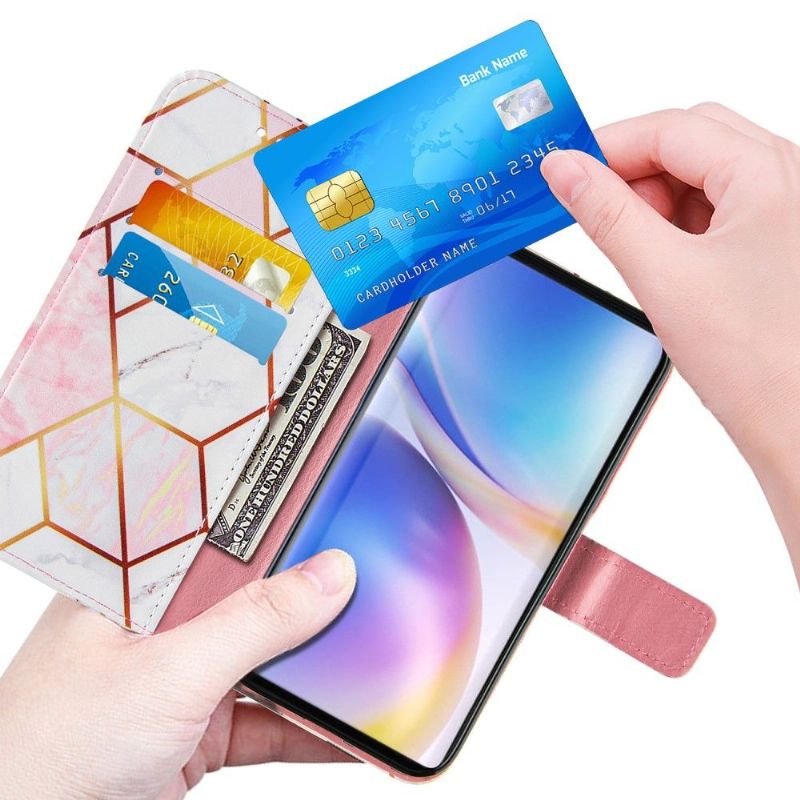 Flip Cover OnePlus 9 Pro Chic Geometri