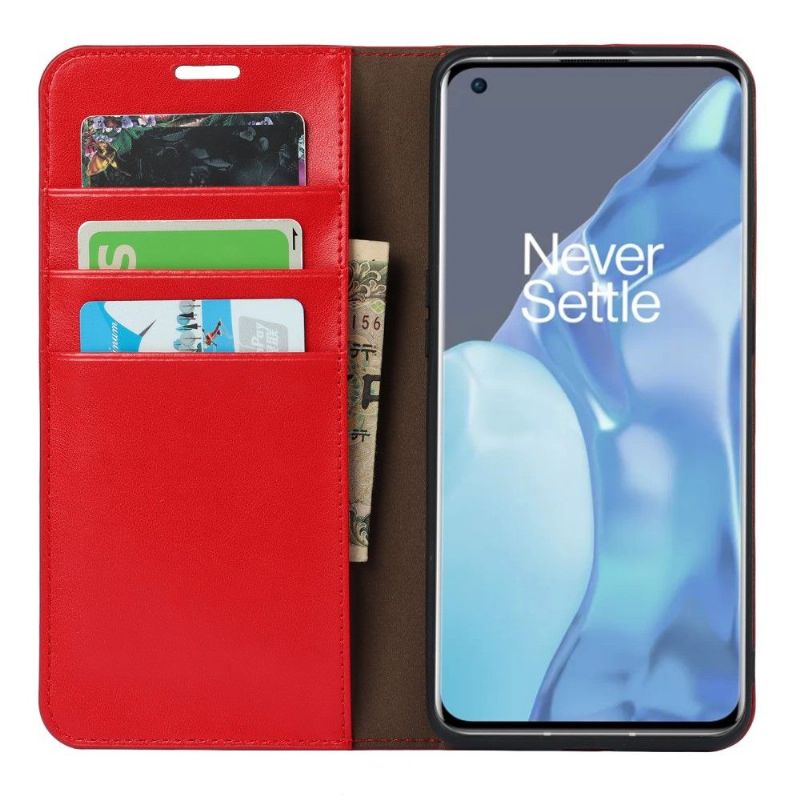 Flip Cover OnePlus 9 Pro Læderkortholder Støttefunktion