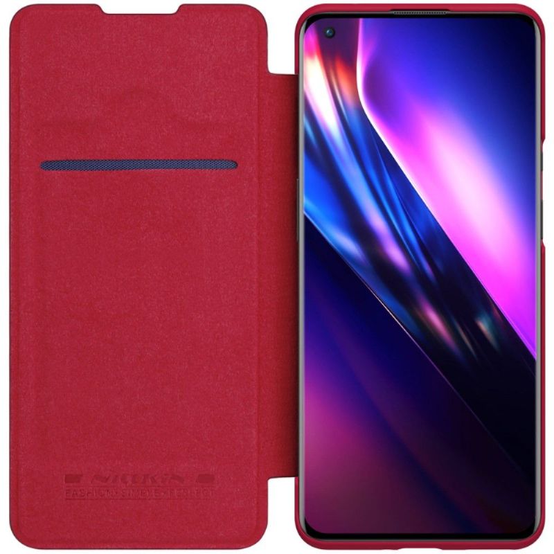 Flip Cover OnePlus 9 Pro Qin-seriens Lædereffekt