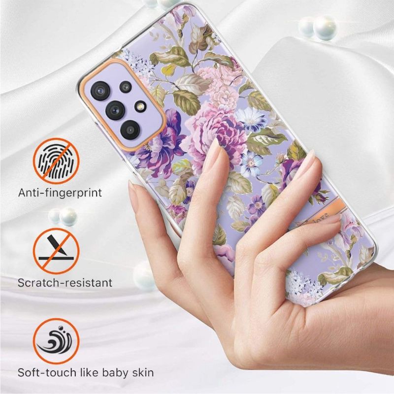 Cover Samsung Galaxy A13 4G Anti-fald Den Violette Pæon