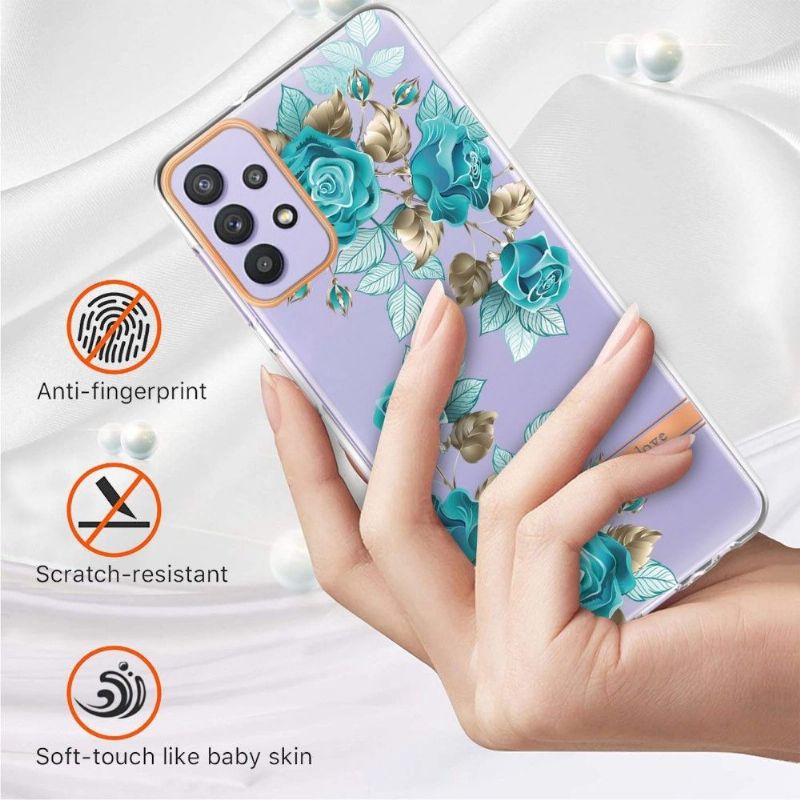 Cover Samsung Galaxy A13 4G Blå Rose