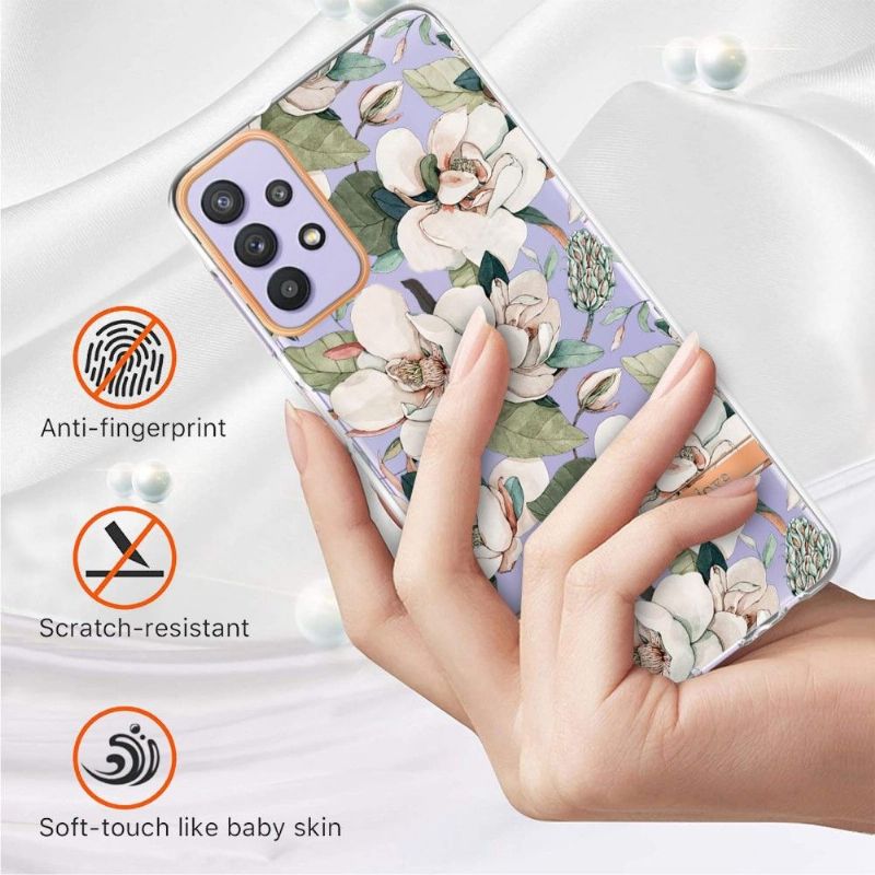 Cover Samsung Galaxy A13 4G Hvidblomst Gardenia