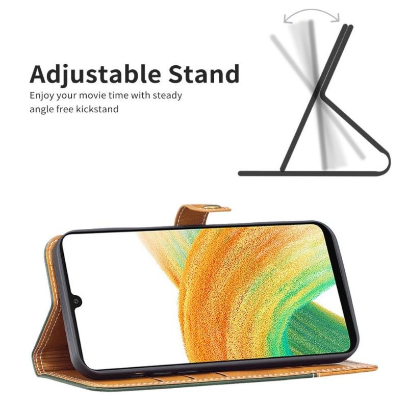 Flip Cover Samsung Galaxy A13 4G Binfen Series-8 Udsatte Sømme