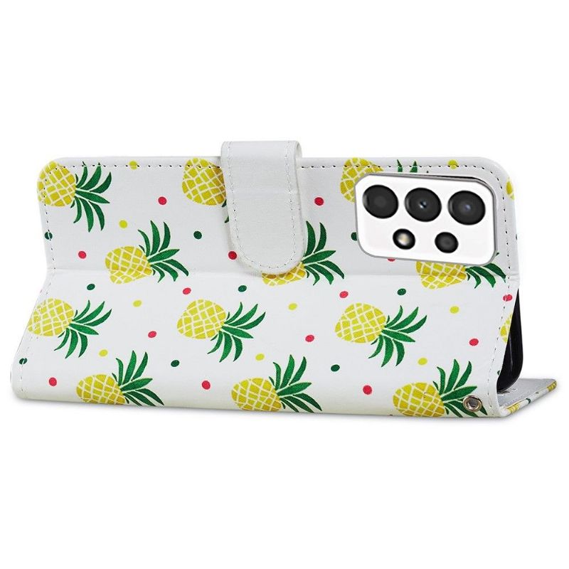 Læder Cover Samsung Galaxy A13 4G Ananas