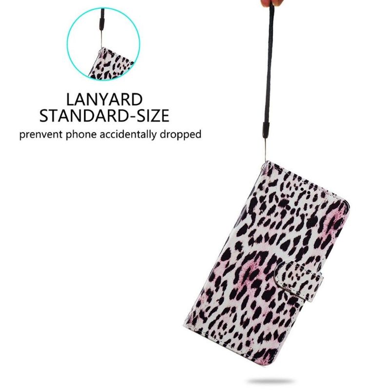 Læder Cover Samsung Galaxy A13 4G Leopardmønster