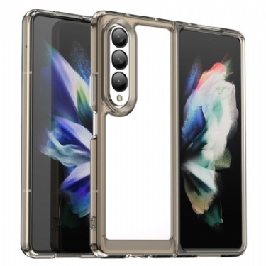 Cover Samsung Galaxy Z Fold 4 Gennemsigtige Farvede Kanter