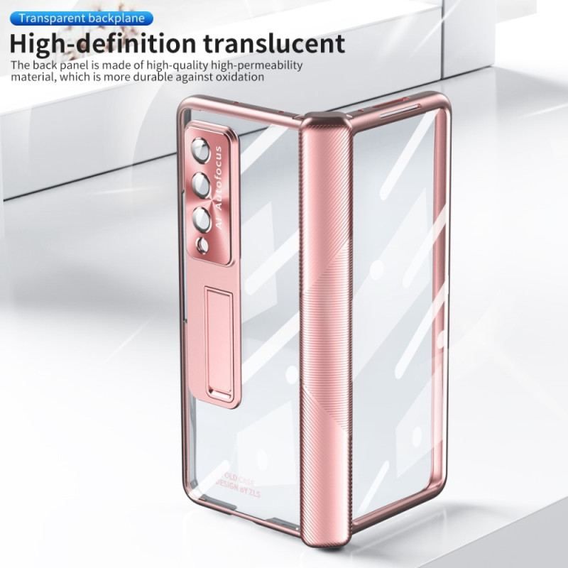 Cover Samsung Galaxy Z Fold 4 Gennemsigtigt Hærdet Glas Og Hængsel