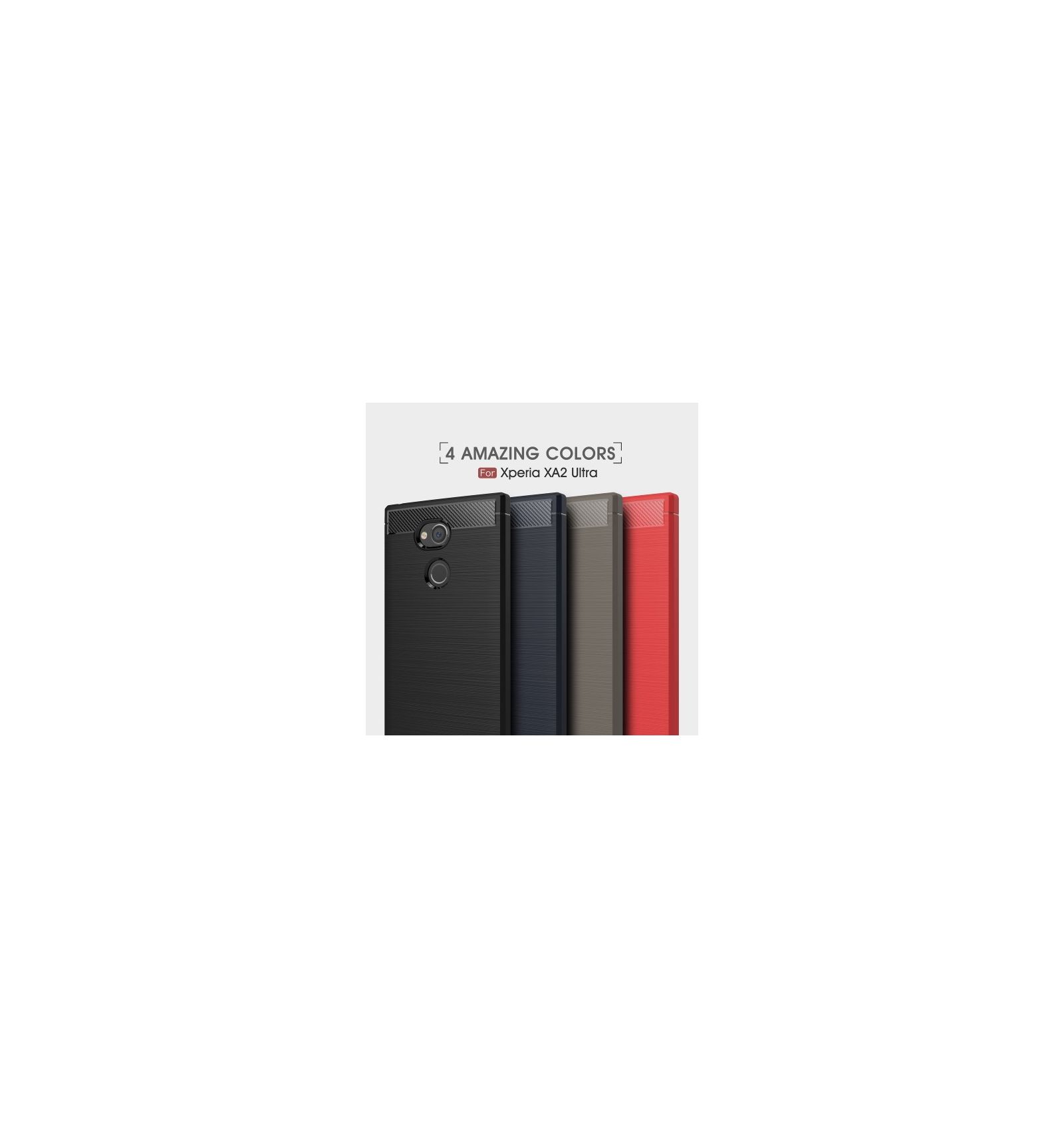 Mobilcover Sony Xperia XA2 Ultra Børstet Carbon