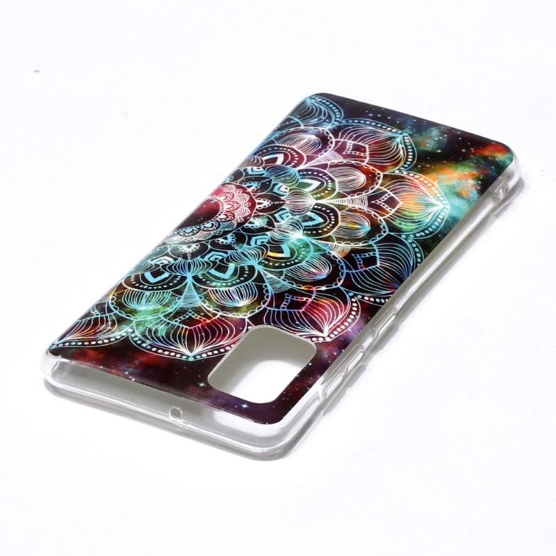 Cover Samsung Galaxy A41 Anti-fald Lysende Farverig Mandala