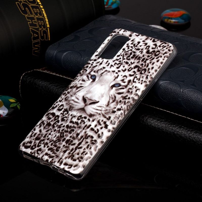 Cover Samsung Galaxy A41 Lysende Sneleopard