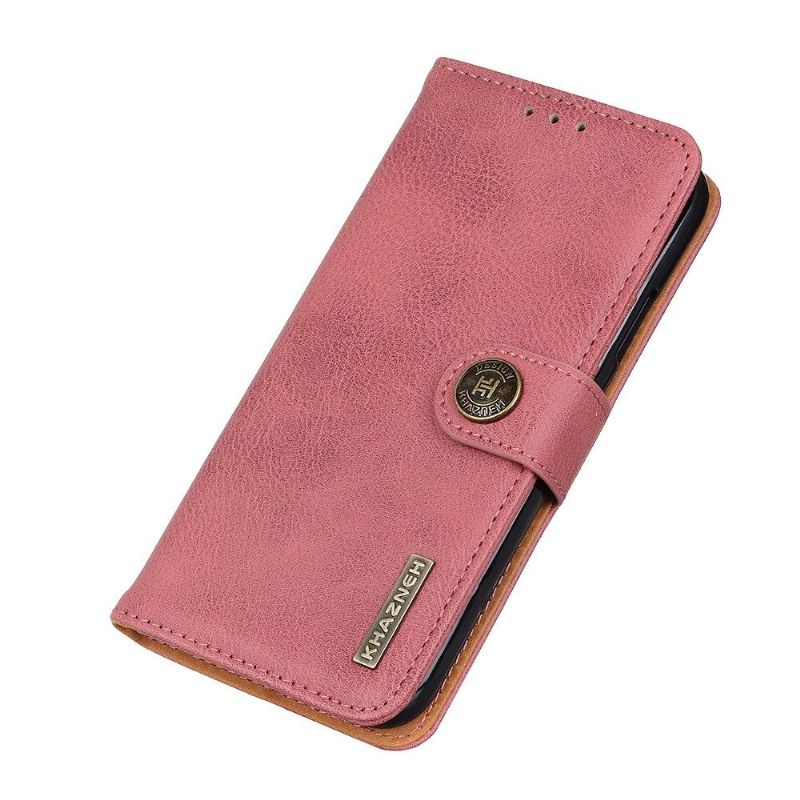 Flip Cover Samsung Galaxy A41 Khazneh Imiteret Læder - Pink