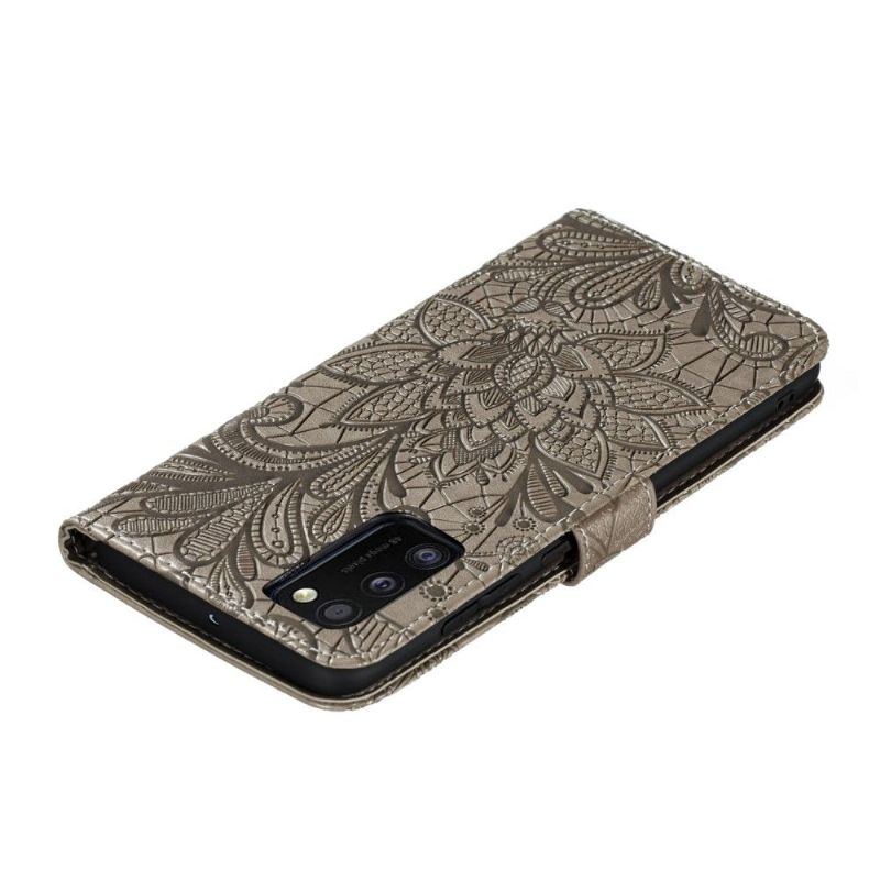 Læder Cover Samsung Galaxy A41 Chic Blondeblomst