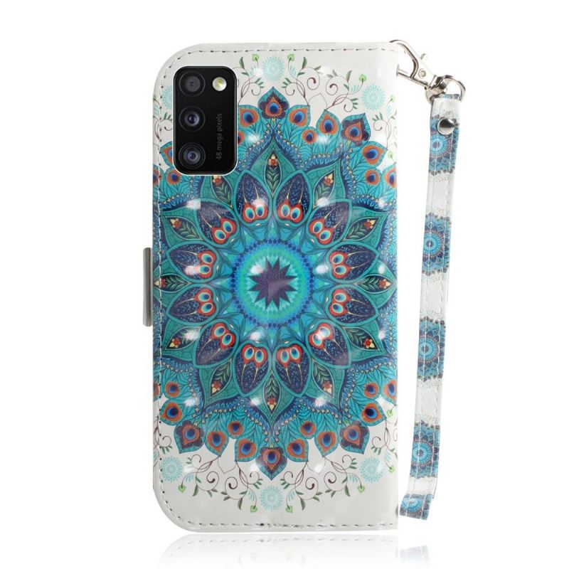 Læder Cover Samsung Galaxy A41 Farverig Mandala