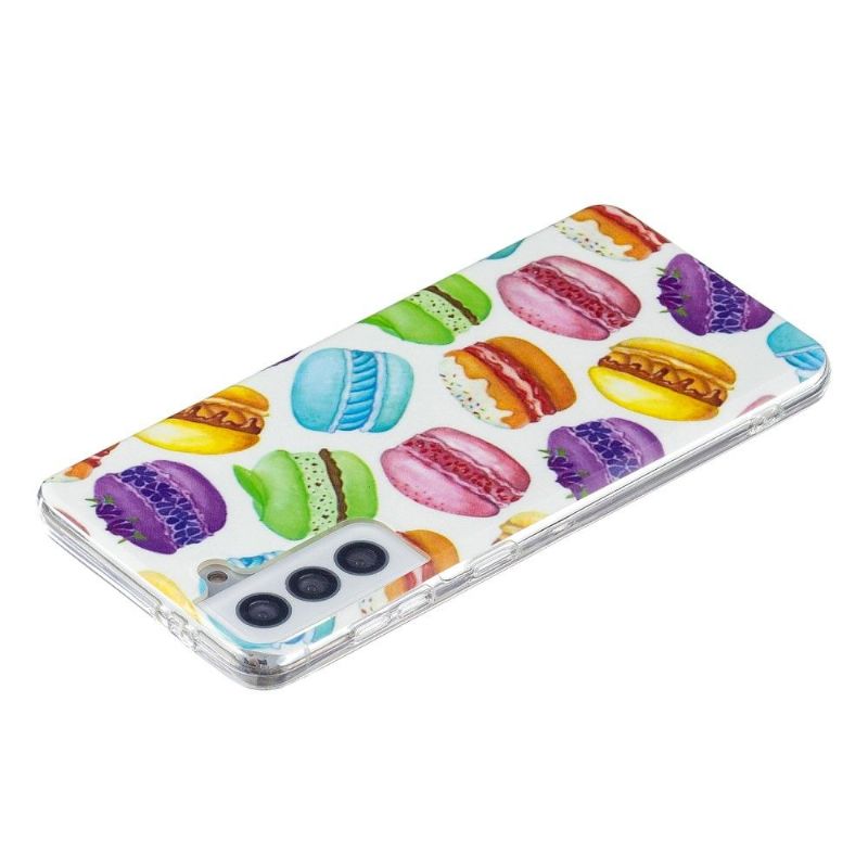 Cover Samsung Galaxy S21 5G Anti-fald Fluorescerende Macarons