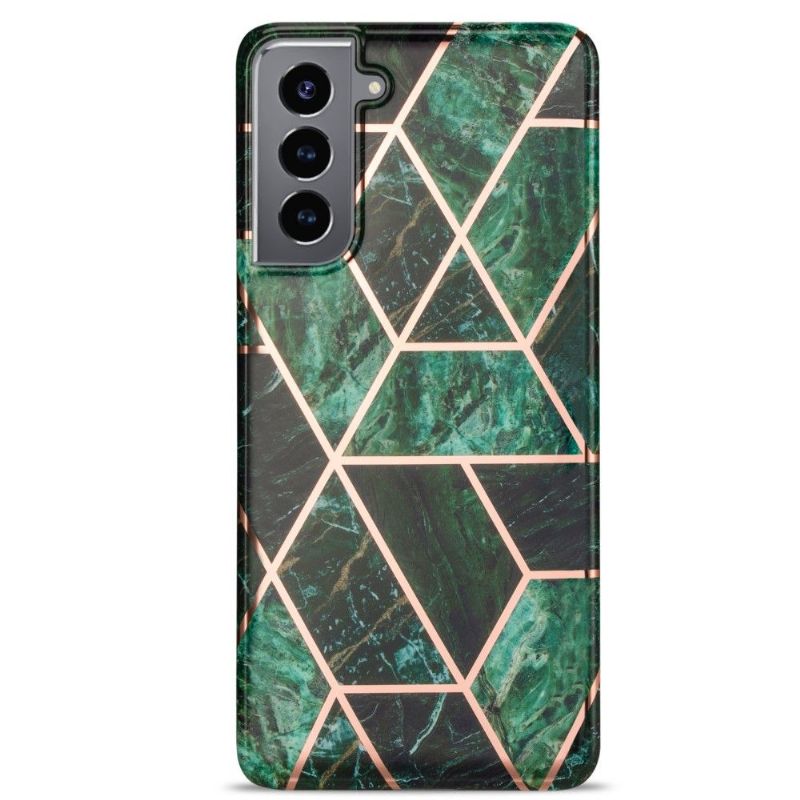 Cover Samsung Galaxy S21 5G Anti-fald Marmorgeometri