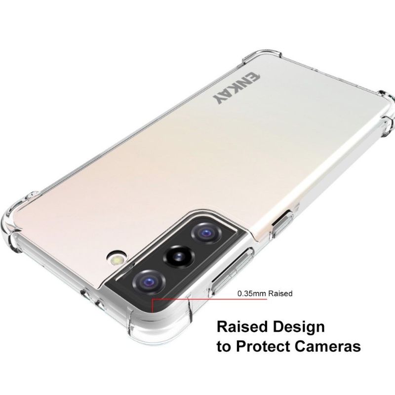 Cover Samsung Galaxy S21 5G Beskyttelsessæt Enkay Clear