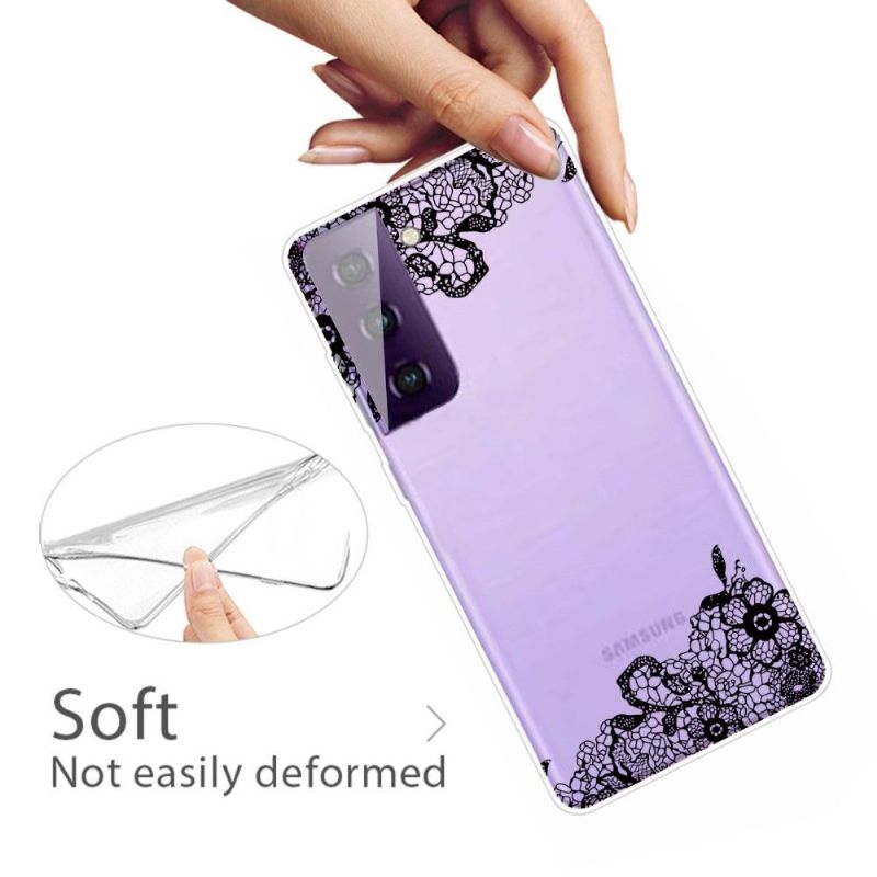 Cover Samsung Galaxy S21 5G Gennemsigtig Blomsterblonde