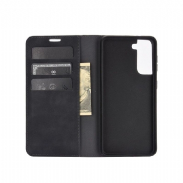 Flip Cover Samsung Galaxy S21 5G Business Retro Kortholder