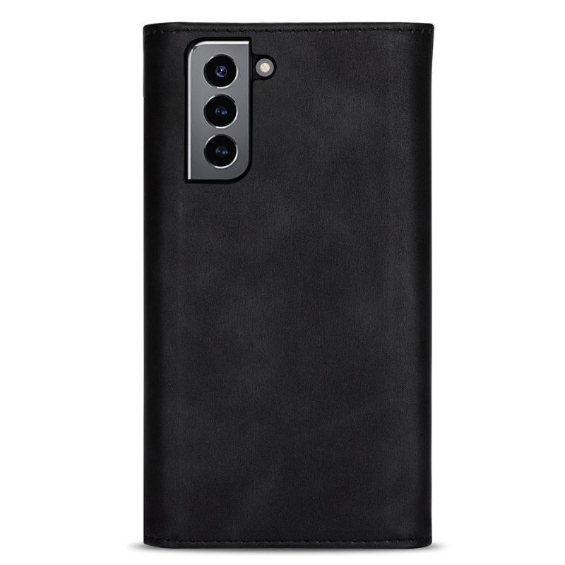 Flip Cover Samsung Galaxy S21 5G Hemming Punge Etui Lædereffekt N.bekus