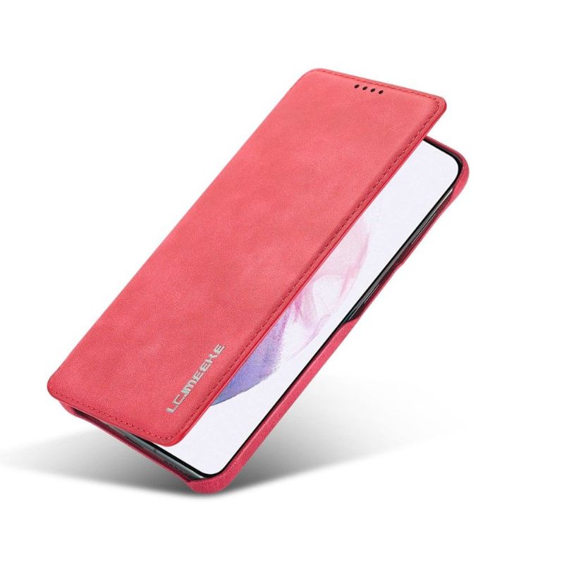 Flip Cover Samsung Galaxy S21 5G Solid Suit Imiteret Læder