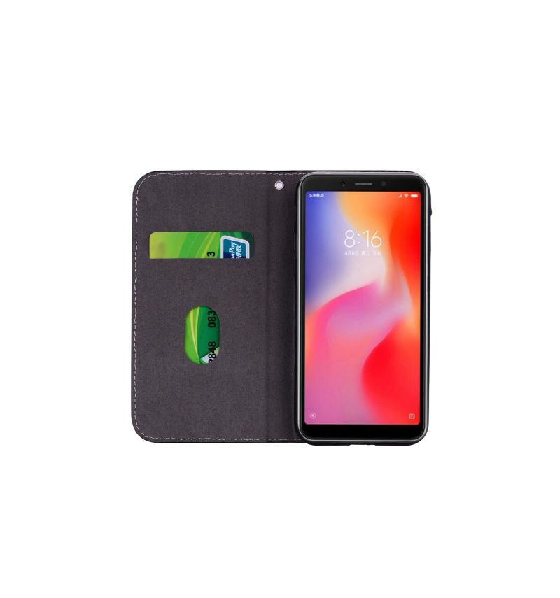 Etui Xiaomi Redmi 6 Luksus Croco Kortholder