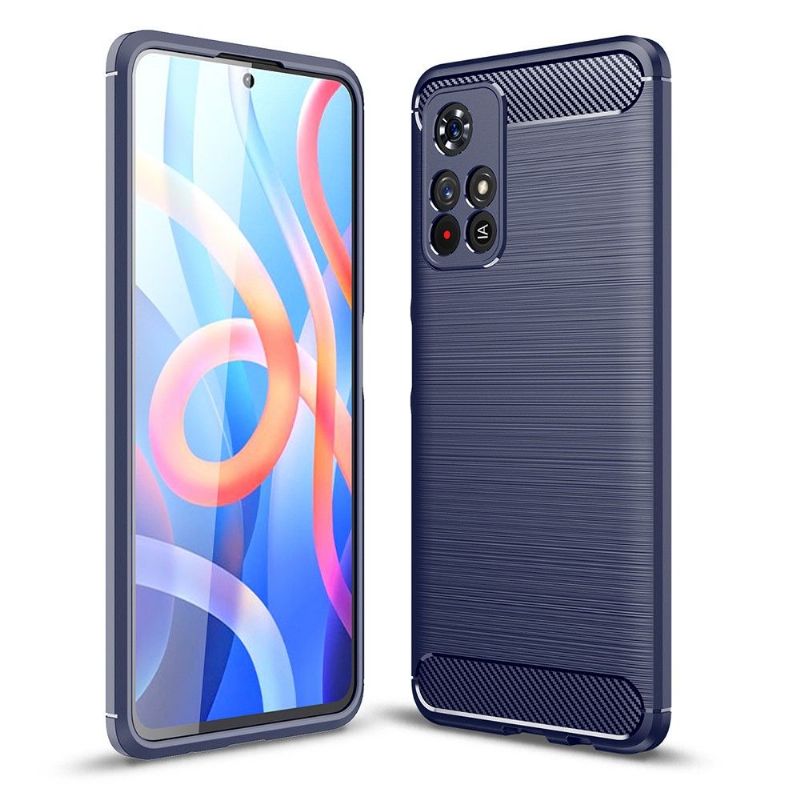 Cover Poco M4 Pro 5G Hemming Fleksibel Børstet Effekt