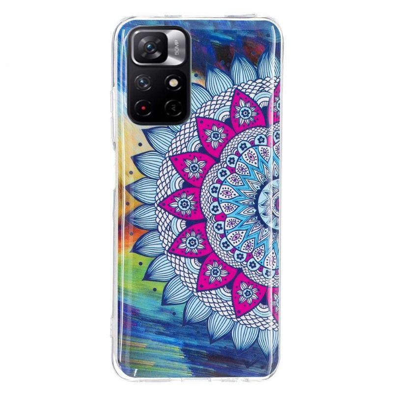 Cover Poco M4 Pro 5G Lysende Farverig Mandala