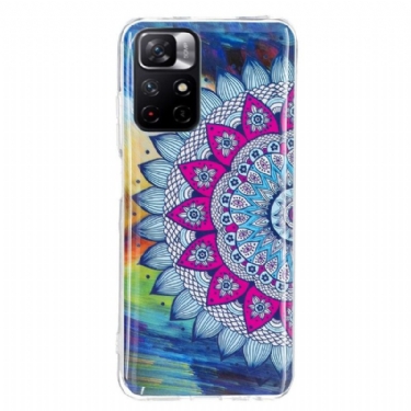 Cover Poco M4 Pro 5G Lysende Farverig Mandala