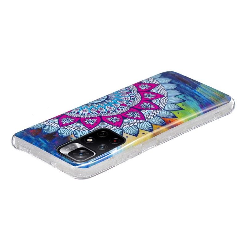 Cover Poco M4 Pro 5G Lysende Farverig Mandala