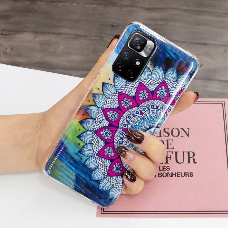 Cover Poco M4 Pro 5G Lysende Farverig Mandala